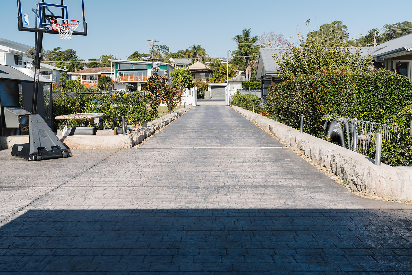 Cobblestone Style Entrance